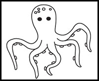 how to draw an octopus