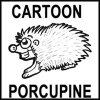 How to Draw Cartoon Porcupines with Easy Step by Step Drawing Lesson