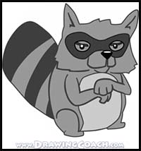 How to Draw a Cartoon Raccoon (the Easy Way)