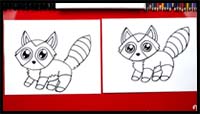 How to Draw a Cute Raccoon
