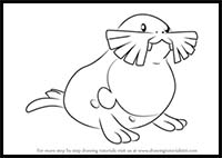 How to Draw Sealeo from Pokemon