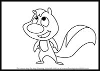 How to Draw Skunk from Skunk Fu!