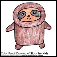 How to Draw a Sloth for Kids
