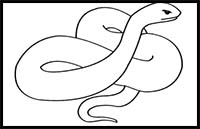How to Draw an Eastern Indigo Snake