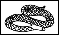 How to Draw a Rough-Sided Snake