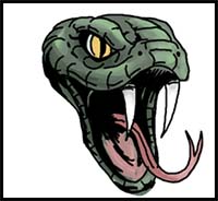 How to Draw a Snake Head