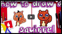 How to Draw a Cartoon Squirrel