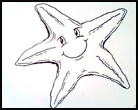 How to Draw a Starfish Step by Step