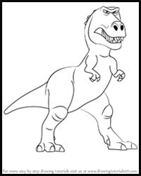 How to Draw Ramsey from The Good Dinosaur