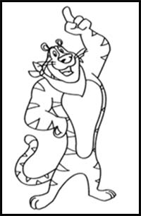 How to Draw Tony the Tiger