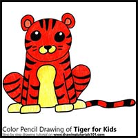 How to Draw a Tiger for Kids Easy