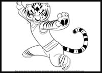 How to Draw Tigress from Kung Fu Panda