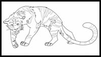 How to Draw a White Tiger