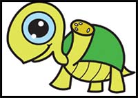 How to Draw Cartoon Turtles and Tortoises & Realistic Turtles and Tortoises  : Drawing Tutorials & Drawing & How to Draw Turtles and Tortoises Drawing  Lessons Step by Step Techniques for Cartoons