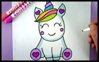 How to Draw a Super Cute and Easy Unicorn