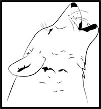 How to Draw a Wolf Howling