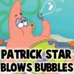 How to Draw Patrick Blowing Bubbles