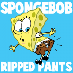 How to Draw Spongebob Ripping His Pants
