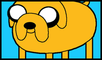 How to Draw Jake the Dog Step by Step Drawing Tutorial