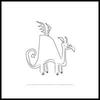 How to Draw Dragon from Bubble Guppies