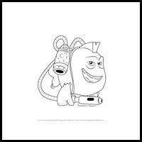 How to Draw Sid Fishy from Bubble Guppies