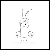 How to Draw Sandy from Bubble Guppies