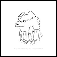 How to Draw Ball Hog from Bubble Guppies