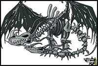 How to Draw a Boneknapper Dragon from How to Train Your Dragon