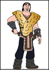 How to Draw Eret, Son of Eret from How to Train your Dragon 3