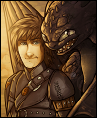 How to Draw Hiccup and Toothless, How to Train Your Dragon 2