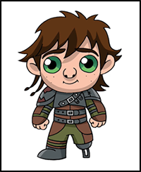 How to Draw Hiccup | How to Train your Dragon 3
