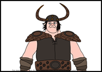 How to Draw Spitelout Jorgenson from How to Train Your Dragon 3