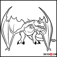 How to Draw The Snow Wraith Dragon | How to Train Your Dragon