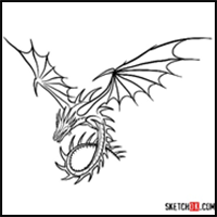 How to Draw The Skrill Dragon | How to Train Your Dragon