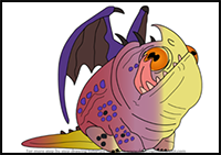How to Draw Rescued Hobgobbler from How to Train Your Dragon 3