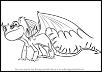 How to Draw Terrible Terror from How to Train Your Dragon