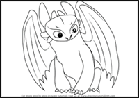 How to Draw Toothless from How to Train Your Dragon