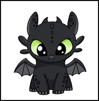 How to Draw Toothless | How to Train your Dragon