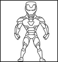 face iron man drawing easy  Clip Art Library