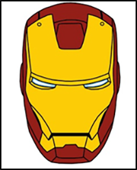 how to draw iron man flying