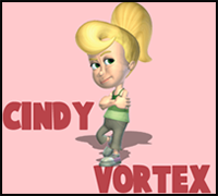 How to Draw Cindy Vortex from The Adventures of Jimmy Neutron in Easy Steps