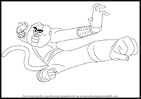 How to Draw Monkey from Kung Fu Panda
