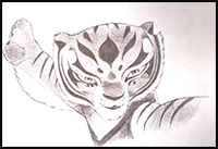 How to Draw Tigress from Kung Fu Panda