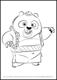 How to Draw Bao from Kung Fu Panda 3