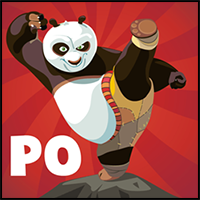 How to Draw Po from Kung Fu Panda 1 and 2 with Easy Steps Drawing Tutorial
