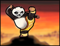 How to Draw Kung Fu Panda