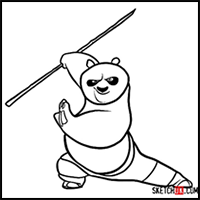 How to Draw Po the Kung Fu Panda