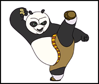 How to Draw Kung Fu Panda Step by Step