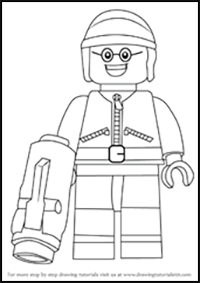 How to Draw Bad Cop from The LEGO Movie