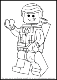 How to Draw Emmet Brickowski from the Lego Movie
